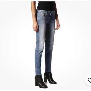 Diesel Gracey Super Slim Skinny Low Waist Distressed Women's Blue Jeans Size 25